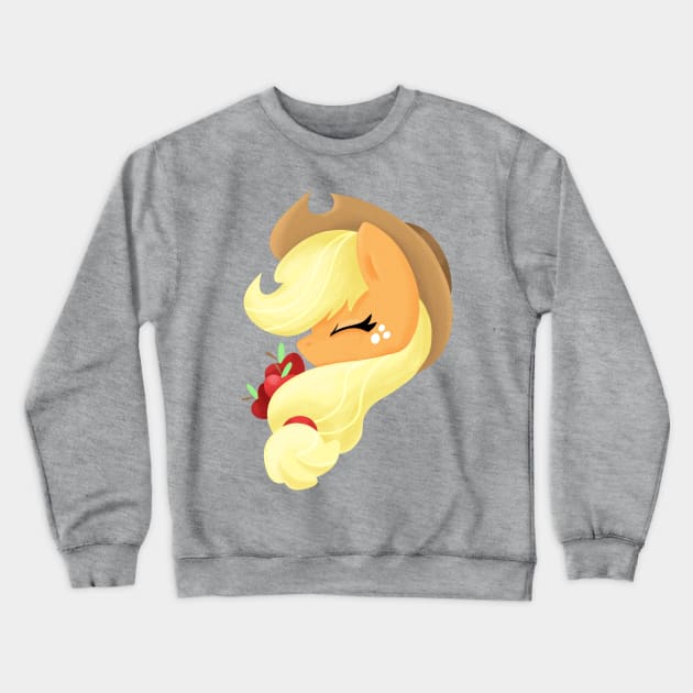 Pony Portraits - Applejack Crewneck Sweatshirt by SmidgeFidge